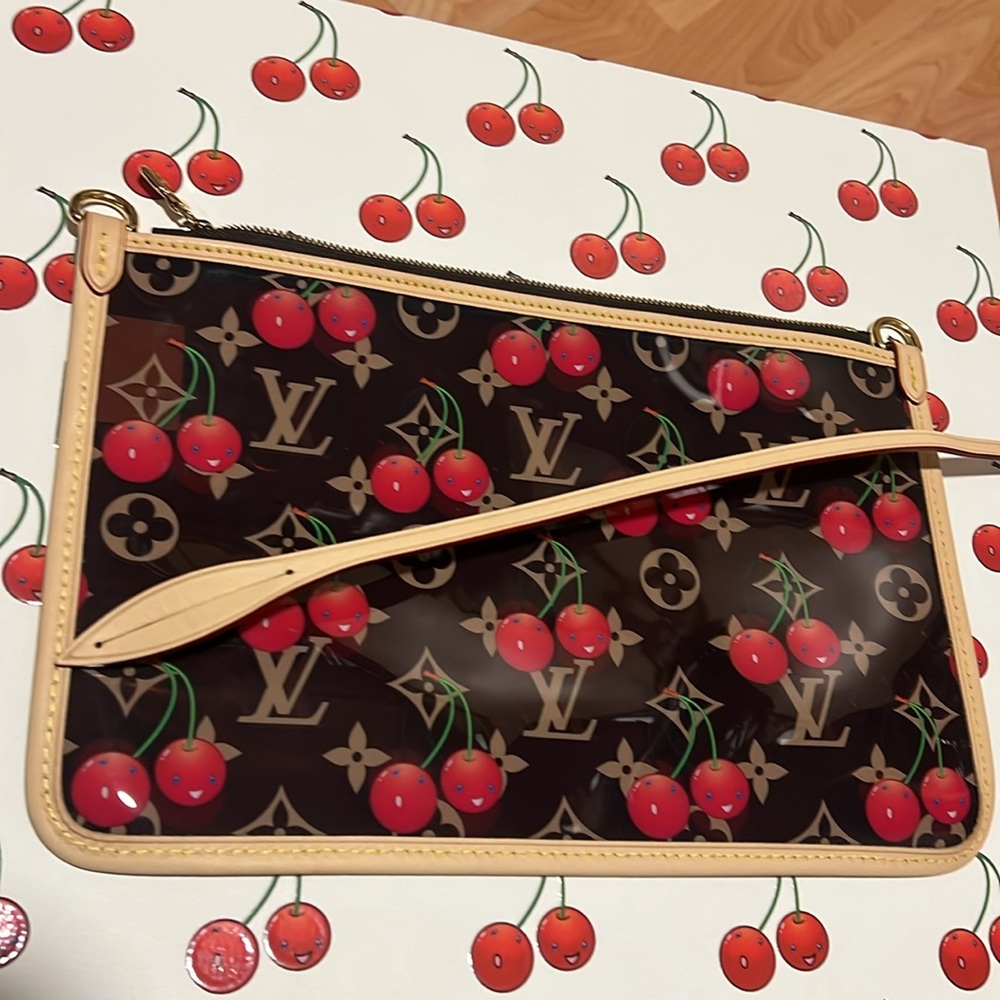 Murakami Louis Vuitton Cherry Brown and Red Clutch/Crossbody bag 2025 - Picture 7 of 9